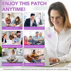 Acentiallabs 30 عدد بقع العافية عبر الجلد دعم التركيز العميق الحفاظ على الوضوح العقلي الفيتامينات ملحق بقع التركيز - Product Image 4