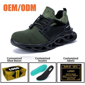 <span class=keywords><strong>Zapatos</strong></span> de Seguridad Deportivos Ligeros y Transpirables <span class=keywords><strong>para</strong></span> Hombre, con Puntera de Acero Antiaplastamiento, Suela de EVA Suave Antideslizante y Resistente a Pinchazos - Product Image 5