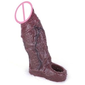 Funda de silicona suave SXXY para pene, realista, con efecto de alargamiento y retraso de la eyaculación - Product Image 6