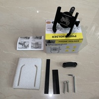 Support de téléphone pour vélo électrique en alliage d'aluminium Serrure de sécurité Support de téléphone pour moto Support de téléphone portable réglable pour vélo de montagne