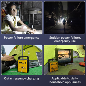 สถานีไฟฟ้าพกพาแบบชาร์จไฟได้ 20W18V พร้อมวิทยุ FM รองรับแผงโซลาร์เซลล์, เล่น MP3, ชาร์จ USB, ใช้เป็นไฟบ้าน และเป็นเครื่องกำเนิดไฟฟ้าพลังงานแสงอาทิตย์ - Product Image 4