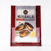 Emballage de nourriture surgelée en sachet rétractable à basse température, longue durée de conservation, personnalisé, pour saumon, crevettes arctiques, thon, fruits de mer