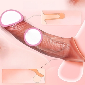 100% <span class=keywords><strong>in</strong></span> <span class=keywords><strong>Silicone</strong></span> artificiale morbido realistico di colore personalizzato grande giocattolo del sesso maschile impermeabile Dildo - Product Image 2