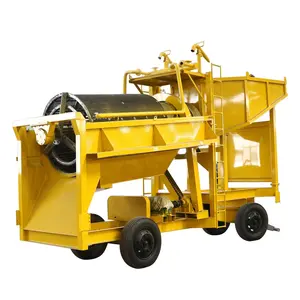 Yüksek geri kazanım oranı madencilik makineleri ayırıcı ekipman Mini Trommel altın yıkama tesisi