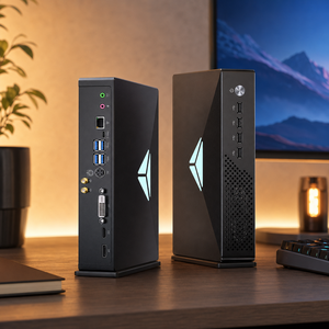 มินิพีซีเกมมิ่ง พร้อม Intel Core I7 I9 RTX 3050 8G DDR4 2TB SSD 2LAN <span class=keywords><strong>WiFi</strong></span> 6 AI Work สีดำ ใหม่ หน่วยความจำวิดีโอ 32G ปลั๊ก EU - Product Image 1