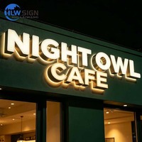 Lettres 3D entièrement personnalisables, éclairées à l'avant et à l'arrière, logo lumineux, signalétique lumineuse, enseigne LED pour entreprise, extérieur