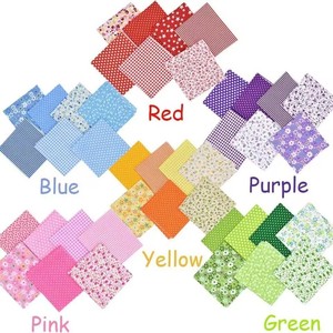 Wholesale Colorful Floral Cotton Fabric Pack DIY Material For <b>Patchwork</b> Dolls Handmade Crafts - Product Image 2