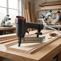Cloueuse pneumatique Toua F32 18GA 1-1/4'' en alliage d'aluminium pour le travail du bois, la menuiserie et l'atelier