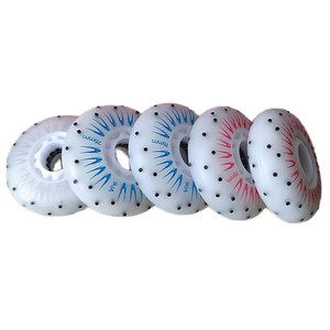 Roues Lumineuses Scintillantes 90A Haute Élastique en PU Résistant à l'Usure pour Patins à Roulettes Électriques à Étincelles - Product Image 1