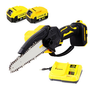 เลื่อยโซ่ไร้สาย L Top Handle ได้รับการรับรองมาตรฐาน CE 21V กรรไกรตัดแต่งกิ่งไม้ เลื่อยโซ่ขนาดเล็กสำหรับตัดกิ่งไม้และไม้ - Product Image 1