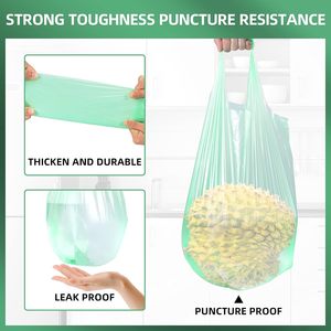 ถุงขยะพลาสติกหนาพิเศษ แบบเสื้อกั๊กสีแดง ใช้งานได้หลากหลายสำหรับบ้าน สำนักงาน ห้องน้ำ และกลางแจ้ง - Product Image 4