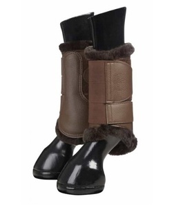Shemax-Botas ecuestres de alta calidad, protección de piernas de lana de caballo personalizada en todos los colores, color marrón - Product Image 2