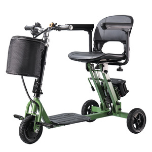 Triciclo Eléctrico Plegable con Motor sin Escobillas de 48V 5.2A, Alcance de 20 km, Carga Útil de 200-300 kg, para Personas con Discapacidad y Compras - Product Image 1