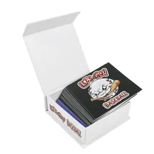 Cartone stampa carta da gioco baseball sport carte collezionabili hobby box 800 count scatole portaoggetti per carte da baseball