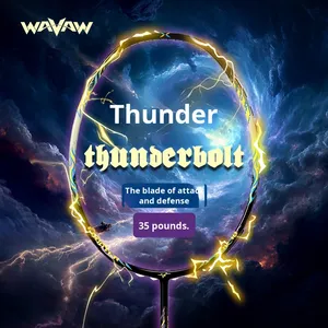 Wavaw Phản Công sấm sét siêu nhẹ Vợt cầu lông chuyên nghiệp đầy đủ sợi carbon cửa hàng hàng đầu đích thực 4U đơn PU - Product Image 3