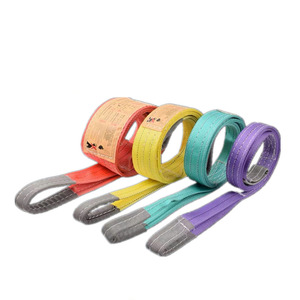 Số Lượng Lớn Hàng Hóa Tải Và Xếp Tải Chuyển Net Phẳng Sling 1T 3T 2M 3M 3M 5M 6M Polyester Sợi Lưới Sling - Product Image 4
