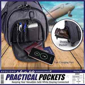 Trolley porta abiti borsoni Custom Logo business business portabagagli bagagli bagagli bagaglio a mano <span class=keywords><strong>con</strong></span> ruota - Product Image 3