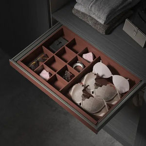 Cestino portaoggetti moderno con chiusura morbida per armadio in pelle e scatola porta vestiti - Product Image 1