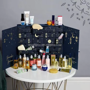 Cosmetische Verpakking Meisje Geschenkdoos Crystal Adventskalender Uv Voordeel Folie Specificaties Embossing Lage Lege Adventskalender