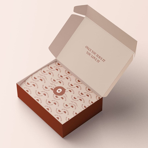 OEM-cajas de cartón Kraft personalizadas, sobres de envío pequeños, color <span class=keywords><strong>blanco</strong></span> ombré, 4x4x2 - Product Image 5