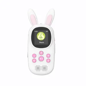 Hot Sale Pink Rabbit Kids 32G MP3 Multiple Functional Cute Music Player with E-book Voice recording