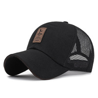 Logo personnalisé chapeau en cuir logo casquettes de camionneur classique maille unisexe casquette de sport casquette de Baseball décontractée casquette de camionneur personnalisé