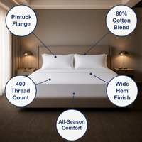 Parure de lit avec logo personnalisé de haute qualité, ensemble de literie blanc de luxe pour la maison et l'hôtel, vente en gros
