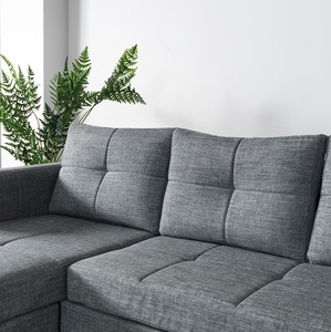 Modern Traditional Design L-Shape Reclining Convertible <b>With</b> <b>Storage</b> for Home Furniture and Bedroom Decor Chesterfield <b>Bed</b> - Product Image 4