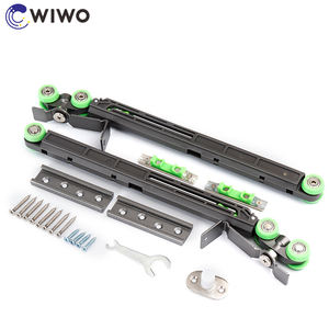 ระบบ<span class=keywords><strong>ประตู</strong></span>บานเลื่อนซ่อนแบบซอฟต์โคลสคู่ ผลิตจากสังกะสีอัลลอยด์และอะลูมิเนียม รับน้ำหนักได้ 80 กก. ดีไซน์ทันสมัย - Product Image 2