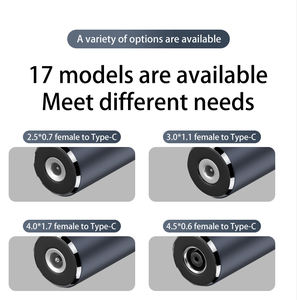 Câble <span class=keywords><strong>d</strong></span>'<span class=keywords><strong>alimentation</strong></span> DC femelle vers Type-C mâle 100W PD à charge rapide, entrée 5V/9V/20V, câble court <span class=keywords><strong>portable</strong></span> pour ordinateurs portables, tablettes et appareils USB-C - Product Image 4