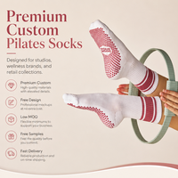 Chaussettes de yoga personnalisées antidérapantes respirantes confortables pour entraînement en intérieur