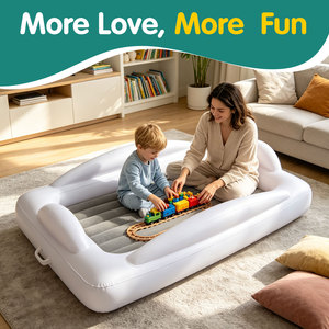<span class=keywords><strong>Lit</strong></span> de voyage portable pour tout-petits avec pare-chocs de sécurité, matelas pneumatique gonflable pour enfants, matelas gonflable pour bébé, <span class=keywords><strong>camping</strong></span>, vacances - Product Image 1