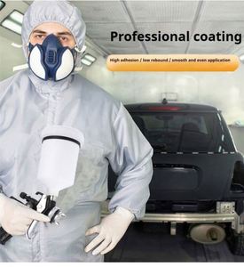 Hoge kwaliteit HVLP spuitpistool W-40 verfspuitpistool 1.3mm spuitmond watergedragen professioneel zwart luchtspuitpistool airbrush voor auto - Product Image 3