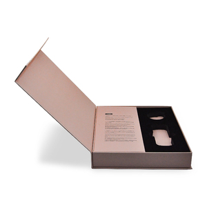 Factory Custom Packaging Paper Box Black Rigid Luxury Magnetic Cosmetic Gift Boxes With Lids