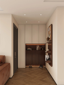 خزانة تخزين أحذية خشبية عصرية صديقة للبيئة مع درج، سعة كبيرة، مقاومة للغبار والماء، أثاث منزلي - Product Image 2