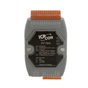 Módulo I/O Ethernet ICP ET-7026 Original en Stock, Modbus TCP, 6 Salidas de Relé, 2 Entradas Analógicas - Product Image 4