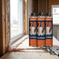 Mousse polyuréthane ignifuge B1 B2, mousse expansive ignifuge, isolation pour fenêtres, portes, mastic de montage