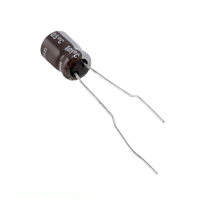 ตัวแทนจำหน่ายอย่างเป็นทางการ คาปาซิเตอร์แบบ CAP ALUM 10UF 20% 35V RADIAL TH 10 uF แบบ Through Hole รุ่น UPW1V100MDD6TE - Product Image 1