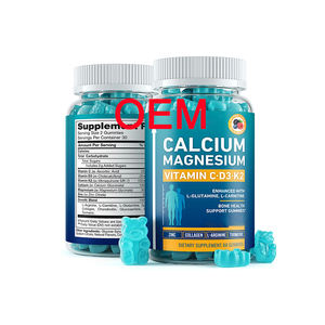 Vitaminas de crecimiento de calcio de alta absorción personalizadas para adolescentes altura vegana masticables de calcio con D3 Gummies K2 para dientes óseos - Product Image 1