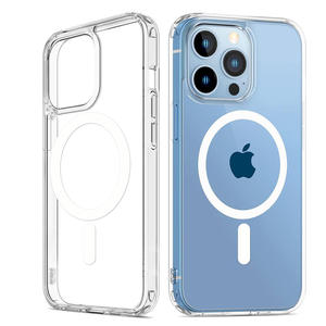 Logo antichoc clair <span class=keywords><strong>chargeur</strong></span> Mag étuis de téléphone portable étui de téléphone magnétique transparent sûr pour <span class=keywords><strong>Iphone</strong></span> 15 <span class=keywords><strong>14</strong></span> 13 <span class=keywords><strong>Pro</strong></span> <span class=keywords><strong>Max</strong></span> - Product Image 6