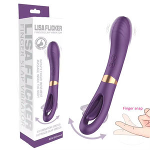 Vibrador de Doble Estimulación con 10 Frecuencias, Simulador de Lengua, Resistente al Agua, para Masturbación Femenina, con Vibración y Estimulación de Dedos - Product Image 1
