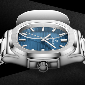 Reloj de Cuarzo de Lujo para Hombre, Caja y Correa de Aleación, Cristal Revestido, 42 mm, Resistente al Agua, Reloj de Pulsera Masculino - Product Image 4