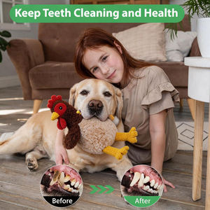 AFP Juguetes de Peluche Suaves para Mascotas, <span class=keywords><strong>Rana</strong></span>, Mono, Pulpo, Cocodrilo, Tiburón Martillo, Manatí, Tortuga Marina, Cobaya, Perro, Juguete Masticable con Sonido - Product Image 6