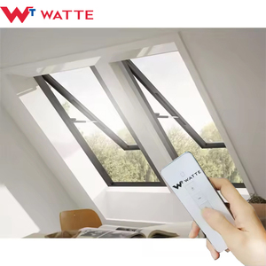 Lucernario elettrico motorizzato in lega di alluminio luce diurna operabile per copertura <span class=keywords><strong>finestra</strong></span> di vetro isolante per casa Villa <span class=keywords><strong>tetto</strong></span> inclinato - Product Image 4