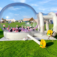 Tente bulle gonflable portable avec tunnel, qualité commerciale, pour événements extérieurs et intérieurs, fêtes, mariages, location pour enfants et adultes