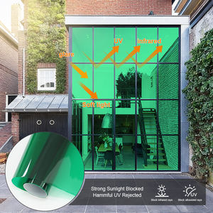 <span class=keywords><strong>Film</strong></span> de protection solaire pour vitres de maison, 99% de rejet des UV, occultation forte, isolation thermique, <span class=keywords><strong>film</strong></span> transparent vert pour vitres de bâtiment - Product Image 3