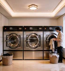 Laveuse industrielle et <span class=keywords><strong>commerciale</strong></span> haute puissance à tambour avec séchage à chaud, équipement de lavage spécialisé de grande capacité et de haute qualité - Product Image 2