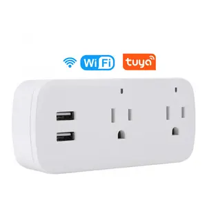 Avatto — prise multiprise WiFi intelligente, ue, USA, nord America, gestion automatisée, commande vocale, 2 Ports de chargement USB, 2 sorties ca, Extension