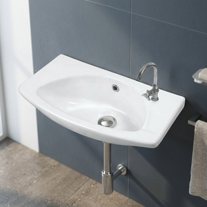 Customized White Ceramic Wall Hung Wash Basin Export Quality Bathroom Hand Wash Sink for Hotel Commercial Projects - Product Image 3