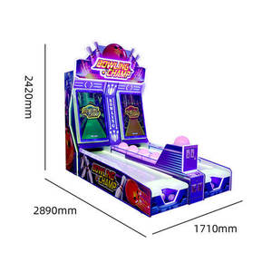 Tension à jetons d'intérieur <span class=keywords><strong>de</strong></span> la machine 220v <span class=keywords><strong>de</strong></span> jeu d'écran vidéo d'arcade <span class=keywords><strong>de</strong></span> bowling <span class=keywords><strong>de</strong></span> 2 joueurs - Product Image 5